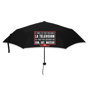 You watch too much TV - Umbrella (small) - black - Front