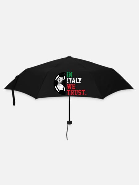 In Italia we trust - Regenschirm (klein) - Schwarz