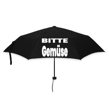 Légume - Parapluie standard - noir - Devant
