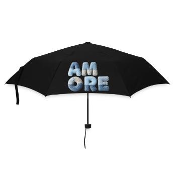 Patchwork Amore romantic gift for partner - Umbrella (small) - black - Front