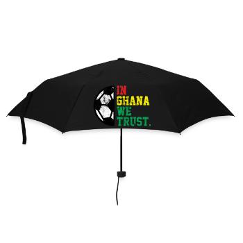 In Ghana we trust - Regenschirm (klein) - Schwarz - Vorne
