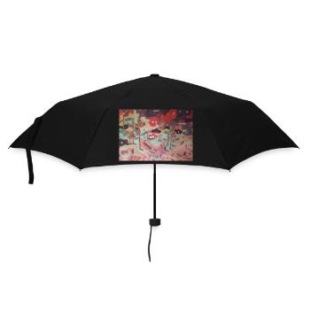 Abstract Garden of Colors - Umbrella (small) - black - Front