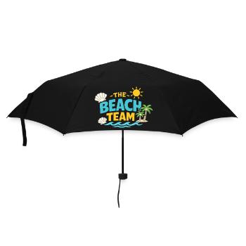 The Beach Team - Regenschirm (klein) - Schwarz - Vorne