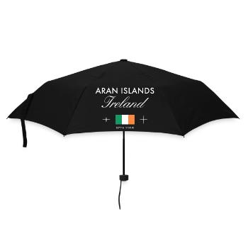 Aran Islands Ireland Coordinates Travel Souvenir - Umbrella (small) - black - Front