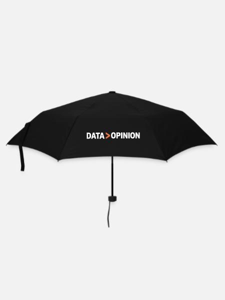 Les données plutôt que l’opinion Statistiques Analyse Science - Parapluie standard - noir