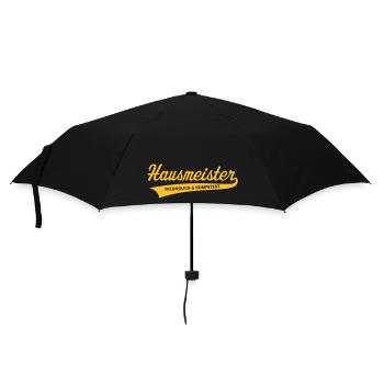 Hausmeister – Freundlich Und Kompetent (White) - Regenschirm (klein) - Schwarz - Vorne