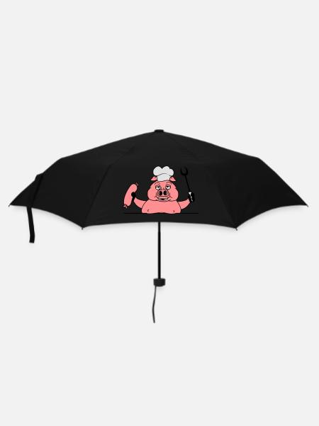 border blank area writing text shield cook cooking - Umbrella (small) - black