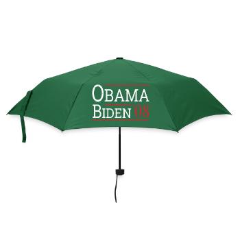 Vintage Barack Obama Joe Biden 2008 I - Umbrella (small) - bottlegreen - Front