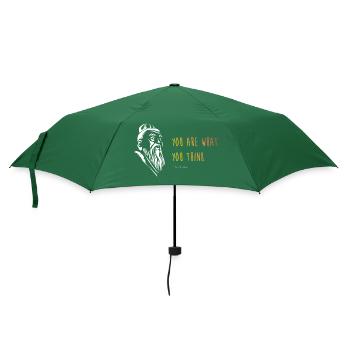 Konfuzianismus Konfuzius Sprüche - Regenschirm (klein) - Flaschengrün - Vorne