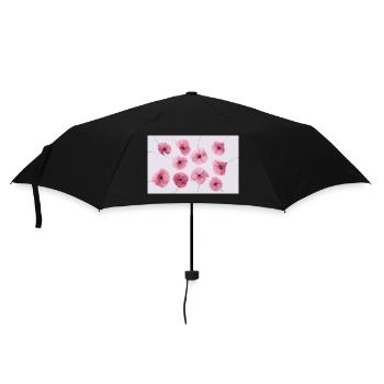 POPPY Pink Red - Umbrella (small) - black - Front