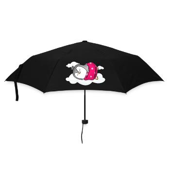 Sleeping Penguin - Umbrella (small) - black - Front