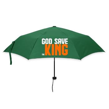 Möge Gott den König retten - Regenschirm (klein) - Flaschengrün - Vorne