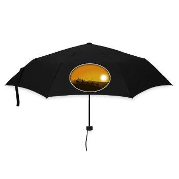 From afar - Umbrella (small) - black - Front