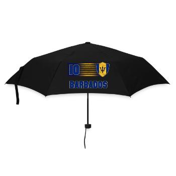 Barbados Fußball Mannschaft - Regenschirm (klein) - Schwarz - Vorne