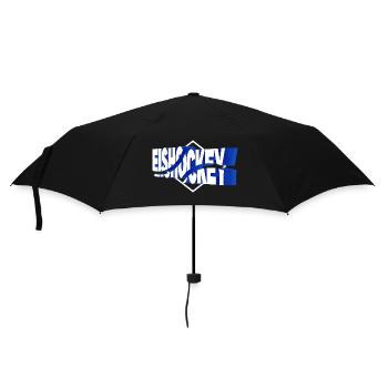 Eishockey Sport 3D Schrift Vintage Retro - Umbrella (small) - black - Front