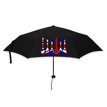 Union Jack Flag Kitchen Tools Silhouette - Umbrella (small) - black - Front