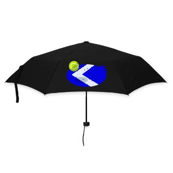 Padel Geschenk für Padel Spieler - Regenschirm (klein) - Schwarz - Vorne