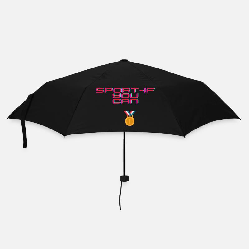 SPORT-WENN SIE KÖNNEN - Regenschirm (klein) - Schwarz