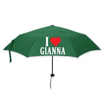 t-shirt J’adore Gianna idée cadeau t-shirt - Parapluie standard - vert bouteille - Devant