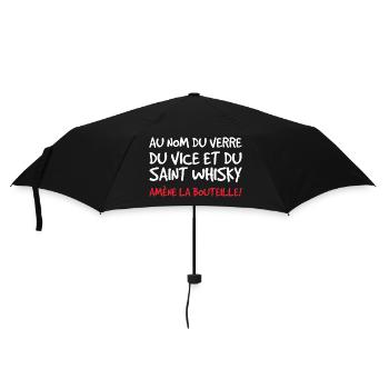 Au Nom Du Verre Du Vice Et Du Saint Whisky - Parapluie standard - noir - Devant