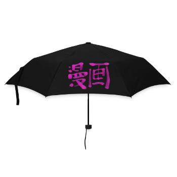 Manga - Parapluie standard - noir - Devant