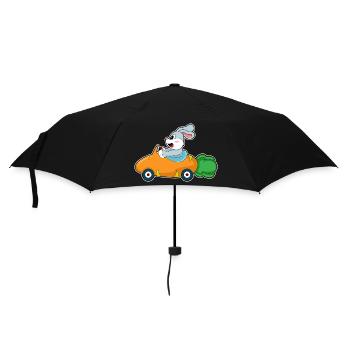 Rabbit Car - Umbrella (small) - black - Front