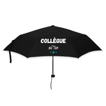 collègue au top idée cadeau - Parapluie standard - noir - Devant