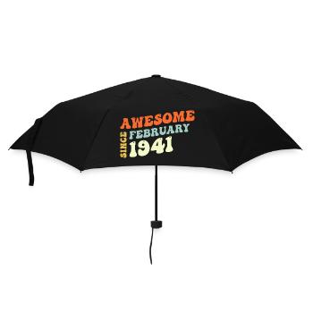 Groovy 82 ans Awesome Sinc Février 1941 - Parapluie standard - noir - Devant