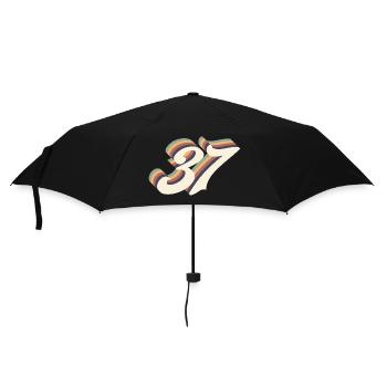 37ème anniversaire vintage - Parapluie standard - noir - Devant