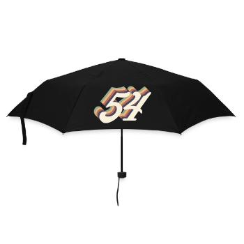 54ème anniversaire vintage - Parapluie standard - noir - Devant