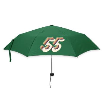 Jahrgang zum 55-jährigen Jubiläum - Regenschirm (klein) - Flaschengrün - Vorne
