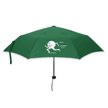 Laufender Schneeball - Regenschirm (klein) - Flaschengrün - Vorne