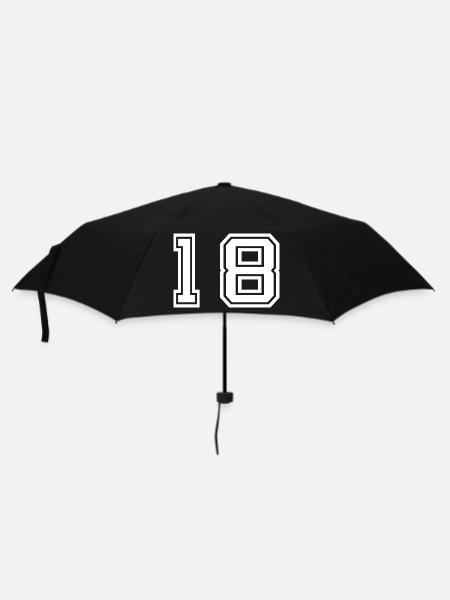 18.Geburtstag 18 Jahre volljährig Geschenk - Regenschirm (klein) - Schwarz