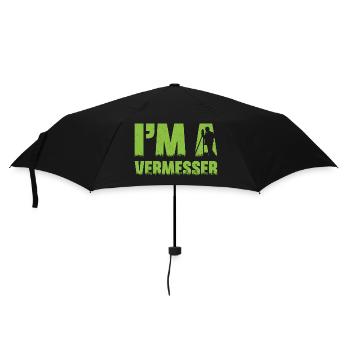 Geodäsie Vermessung Techniker Beruf Spruch - Regenschirm (klein) - Schwarz - Vorne