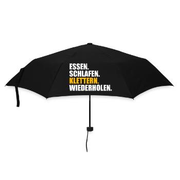 Bergsteigen Bouldern Klettern Kletterer - Regenschirm (klein) - Schwarz - Vorne
