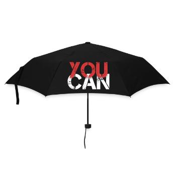 you can - Regenschirm (klein) - Schwarz - Vorne