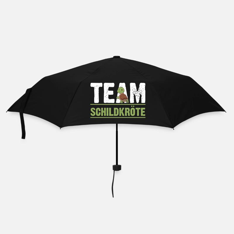 Schildkröte Schildkröten - Regenschirm (klein) - Schwarz