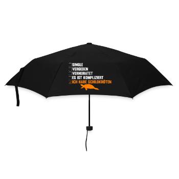 Schildkröte Schildkröten - Regenschirm (klein) - Schwarz - Vorne