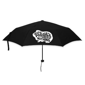 Vous avez des cochons, n’avez besoin de rien Cavy Lover Guniea Pig Ro - Parapluie standard - noir - Devant