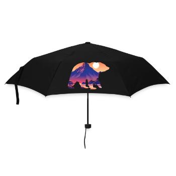 Mountains Hike Mountain hikers Mountain hiking Hiking - Umbrella (small) - black - Front