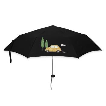 Just married - Regenschirm (klein) - Schwarz - Vorne
