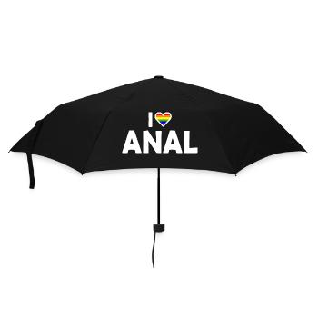 I love anal - Umbrella (small) - black - Front