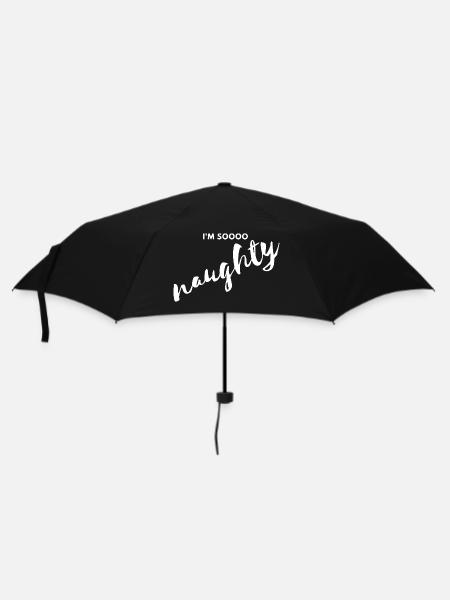 I'm so naughty - Umbrella (small) - black