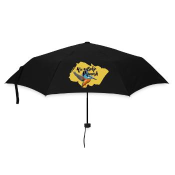 Fehrow Shirt gelb einseitig We wutsobje prjawoski - Regenschirm (klein) - Schwarz - Vorne