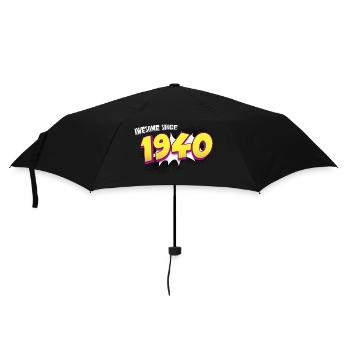 Rétro 83e anniversaire dans le style Pop Art Comic Book - Parapluie standard - noir - Devant