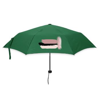 kreativer Pinselstrich - Regenschirm (klein) - Flaschengrün - Vorne