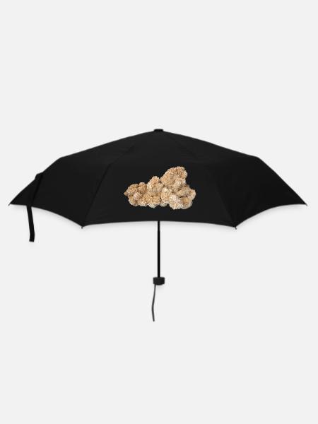 Sand Rose Crystal Sand Gypsum Barite Mineral - Umbrella (small) - black