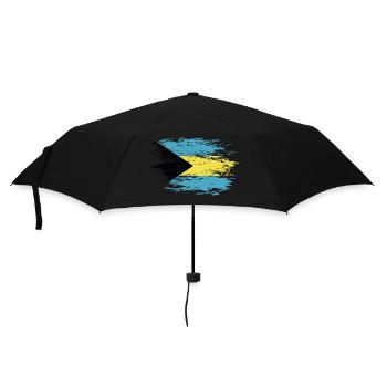 Drapeau des Bahamas utilisé - Parapluie standard - noir - Devant