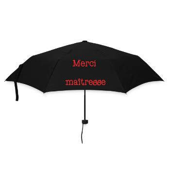 THANK YOU. MISTRESS. MASTER. THANK YOU MISTRESS. MASTER - Umbrella (small) - black - Front