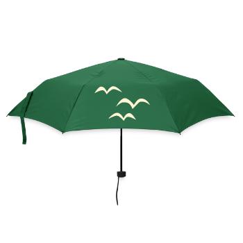 Gute Reise ! Zugvögel Vögel Guten Flug ! drei - Regenschirm (klein) - Flaschengrün - Vorne